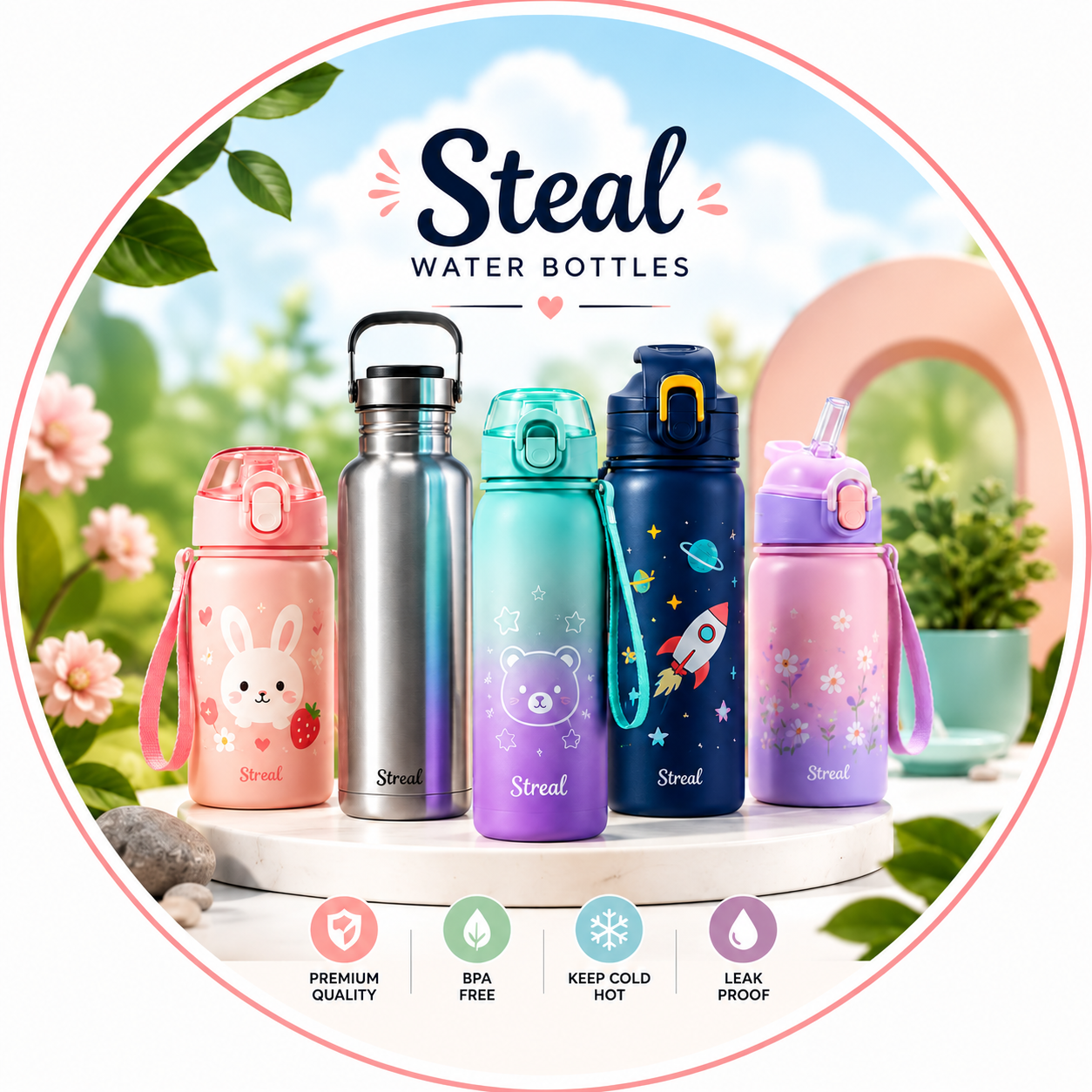 Steal Water Bottles