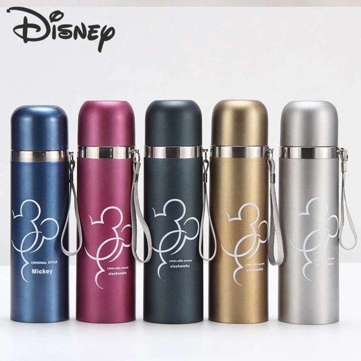 Imported Best Quality Mickey Mouse Sketched Stainless Steel Water Bottle for Hot & Cold Water, Vacuum Flask for School Kids, Boys and Girls - 500ml.